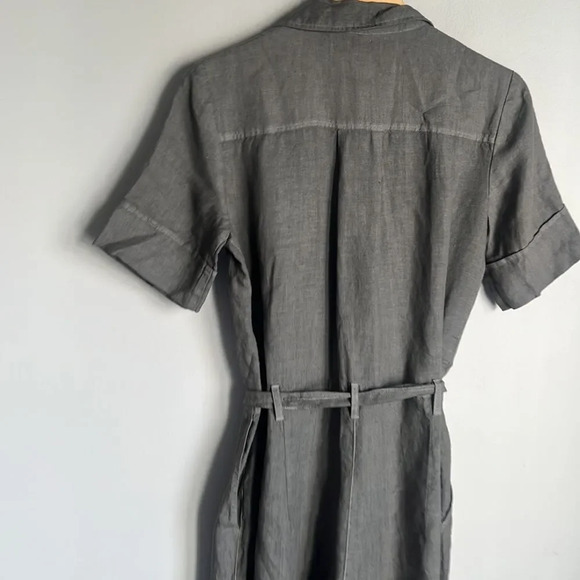 120% lino linen jumpsuit gray - Picture 7 of 13